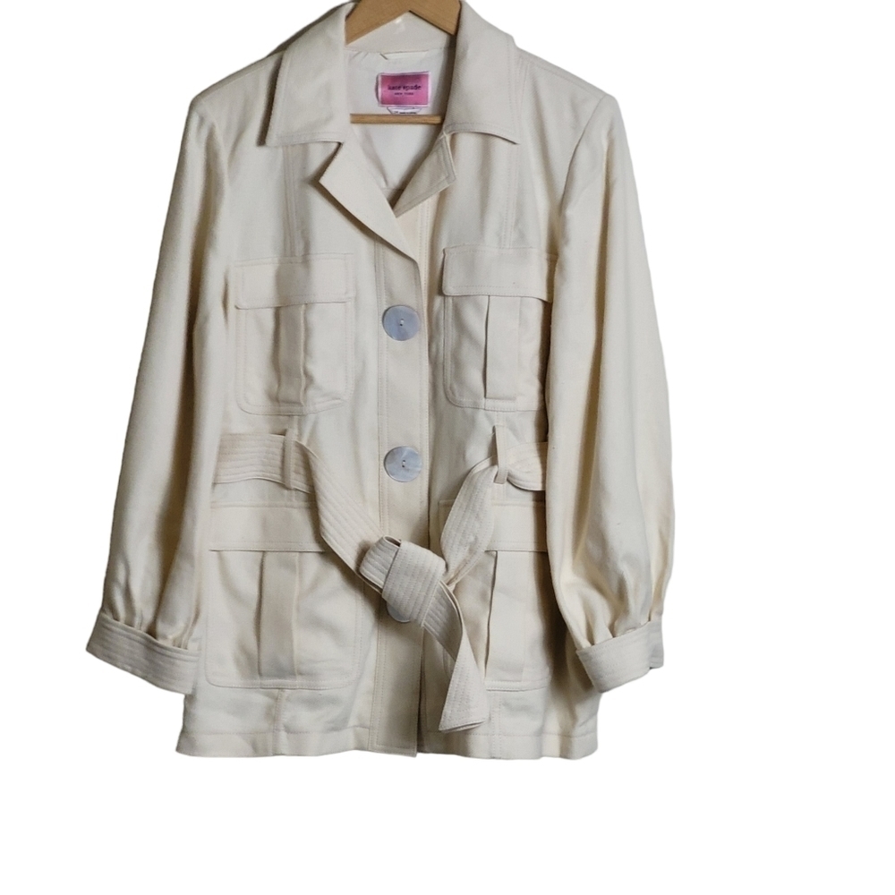 Kate Spade Luxe Twill Jacket Size 14 New